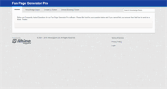 Desktop Screenshot of fanpagegeneratorpro.rhinosupport.com